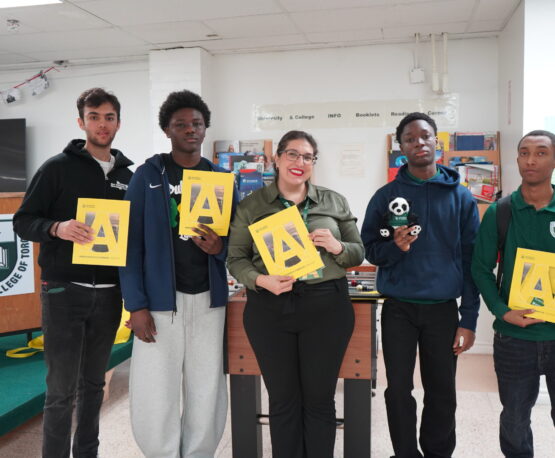 University of Alberta University of Alberta admissions officer meeting with students at GLCT