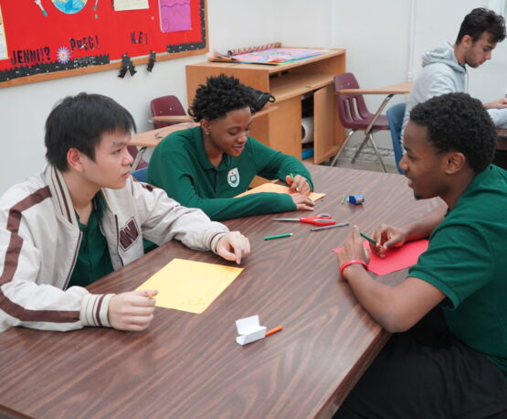 GLCT students learning together in a Toronto private high school classroom.