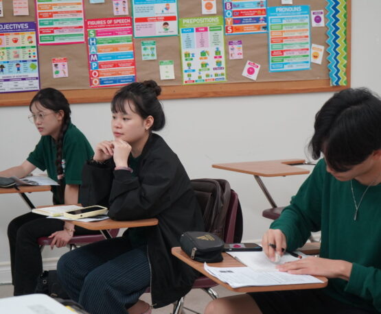 High school students preparing for university admission through Canadian and international qualifications.