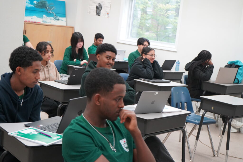 International high school students exploring OSSD and A-Level university pathways in Canada.
